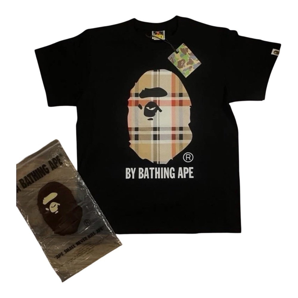 Bape x Burberry Tee Black